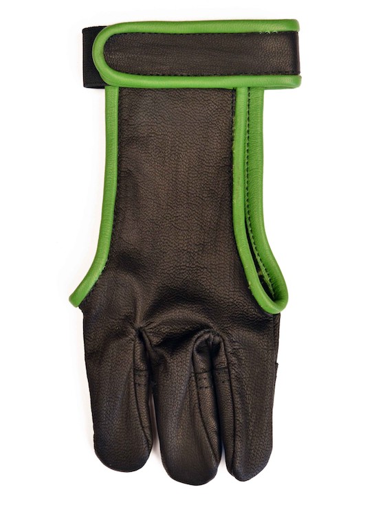 Bogenhandschuh Bogensport 3-Finger Handschuh MagiDeal Leder Bogenschießen Armschutz mit 4 Riemen Schießhandschuh